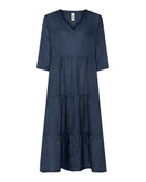 Nikki TT pellavamekko  navy 
