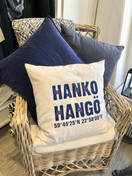 Hanko koordinaatit tyynynpäällinen 50 x 50 cm