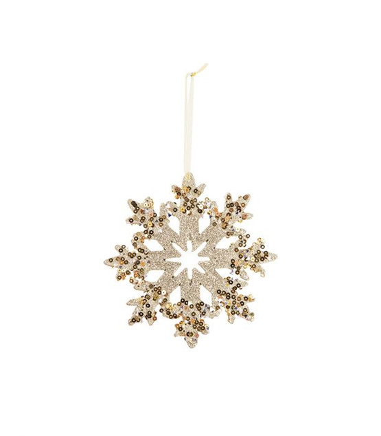 Lumihiutale joulukoriste glitter 2