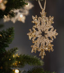 Lumihiutale joulukoriste glitter 2