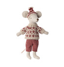 Maileg Talvihiiri äiti ja sukset,  Winter mouse mom