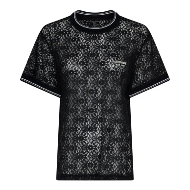 Soulmate Bull t-paita pitsiä dark navy