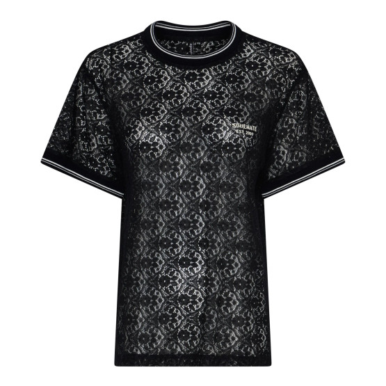 Soulmate Bull t-paita pitsiä dark navy