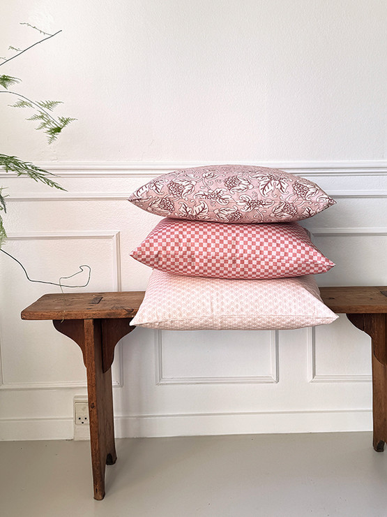 Tyynynpäällinen Mason light pink 50 x 50 cm 