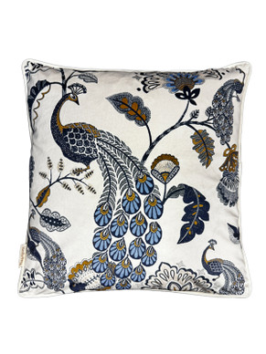 Vanilla Fly Navy bird samettityynynpäällinen 50x50