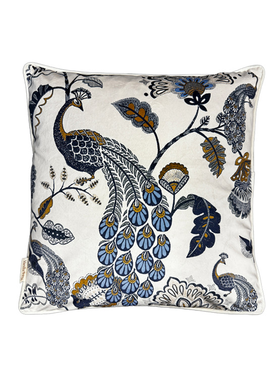 Vanilla Fly Navy bird samettityynynpäällinen 50x50