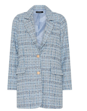 Olivia bouclejakku vaaleansininen 