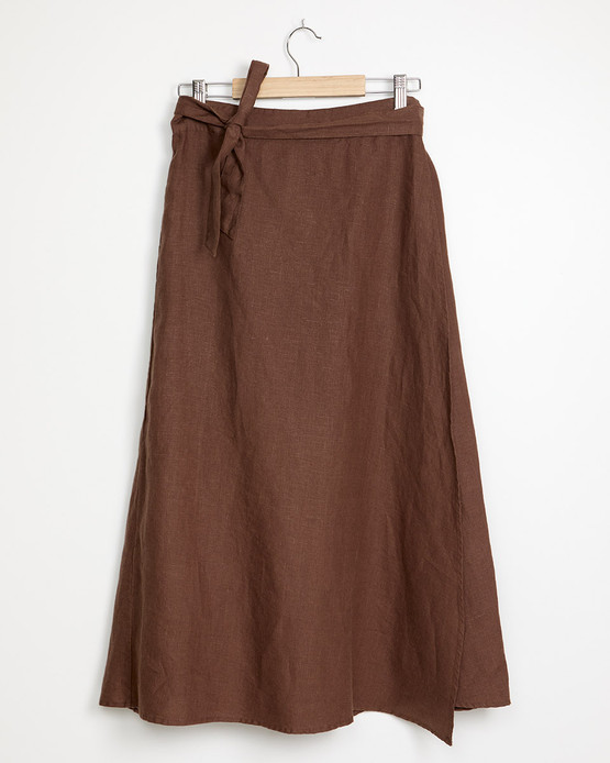 Piironki pellavahame Senja ruskea 