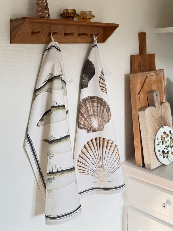 Keittiöpyyhe  kalat 50 x 70 cm 