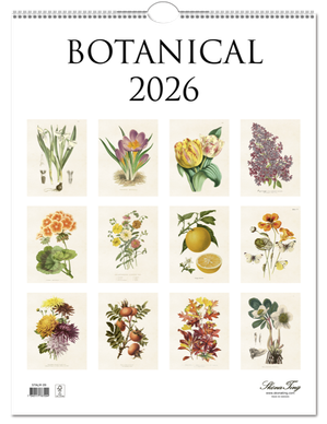 Sköna Ting Botanical seinäkalenteri 2026