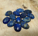 Lapis lazuli cabochon fasettihiottu 18/13/6 mm