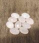 Ruusukvartsi cabochon fasettihiottu 18/13/6 mm