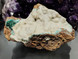 Drusy Coated hemimorfiitti krysokollalla/malakiitilla 100/160/80 mm