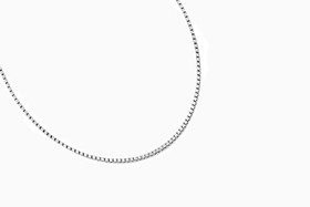 Valkokulta venetsiaketju 45cm