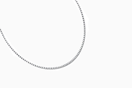 Valkokulta venetsiaketju 45cm