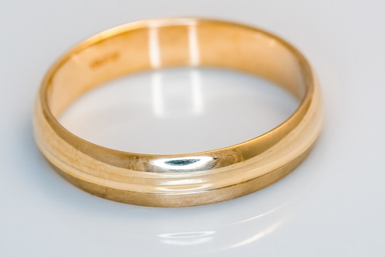 5mm puoliksi matta kihlasormus, koot 17,5-19,5