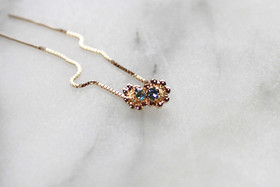 Pikkukukka ketjukorvakorut