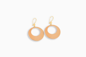 Pyöreä laatta koukkukorvakorut