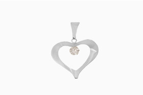 Hopeinen Sydänriipus