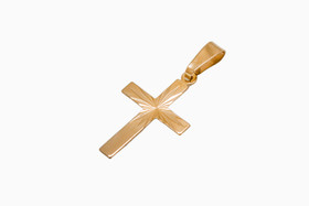 10018 Iso timanttileikattu ristiriipus