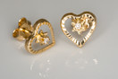 Timantti/sydänkorvakorut