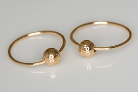 Rengaskorvakorut Ø11mm, 3mm pallo