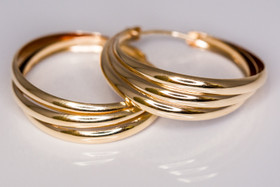 Rengaskorvakorut Ø28mm, 3-osainen