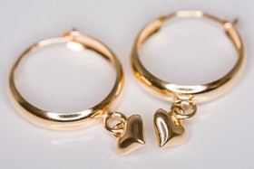 Rengaskorvakorut Ø12mm, 4,5mm koko sydän