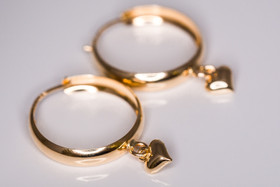 Rengaskorvakorut Ø15mm, 4,5mm koko sydän