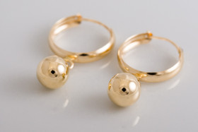 Rengaskorvakorut Ø12mm, 6mm pallo