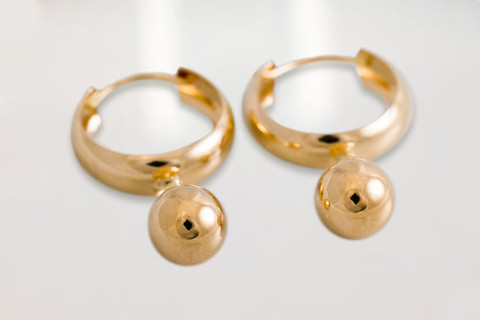 Rengaskorvakorut Ø13mm, 6mm pallo