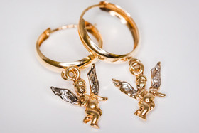 Rengaskorvakorut Ø12mm, enkeli