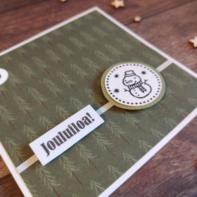 Pakettikortti - Lumiukko ja kuuset