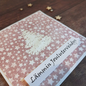 Pakettikortti - Kuusi ja tähdet