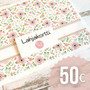 LAHJAKORTTI 50,00€ - A6, sis. kuoren (toimitus postitse)