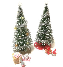 Nukkekodin Joulukuusi 15 cm - Mustahopea