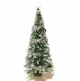 Nukkekodin Joulukuusi 13 cm - Mustahopea