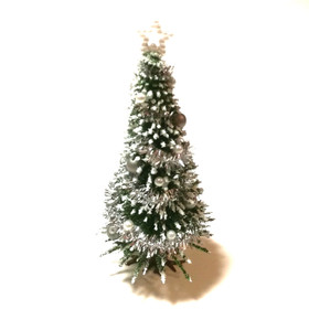 Nukkekodin Joulukuusi 10 cm - Hopea