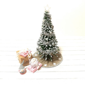 Nukkekodin Joulukuusi 10 cm - Hopea