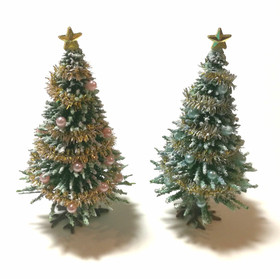 Nukkekodin Joulukuusi 8 cm - Vaaleanpunainen