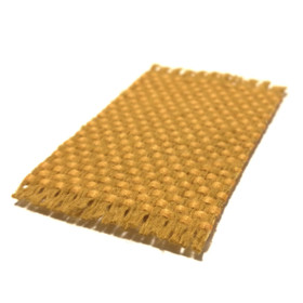 Nukkekodin Kynnysmatto - Ruudut Sinapinkeltainen