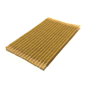 Nukkekodin Kynnysmatto - Raidat Sinapinkeltainen