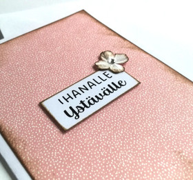 Kortti A6 - Vintage vaaleanpunainen 