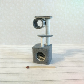 Nukkekodin Kissan kiipeily-/raapimapuu - Eri värejä