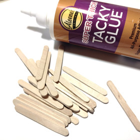 Jäätelötikut - Pituus 5,5 cm, leveys 0,6 cm (50 kpl/pkk)