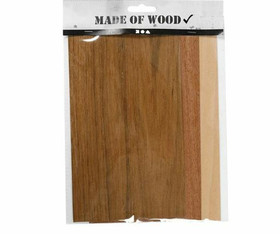 Puuviilu 12 x 22 cm - 3 kpl/pkt (paksuus 0,75 mm)