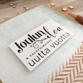 Joulukortti - Joulun iloa (13,5x13,5 cm)