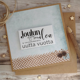 Joulukortti - Joulun iloa (13,5x13,5 cm)