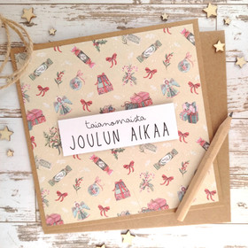 Joulukortti - Joulukarkit (13,5x13,5 cm)