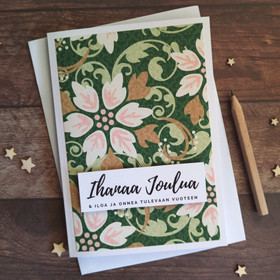 Joulukortti - Joulukukka (10,5 x 14,5 cm) A6